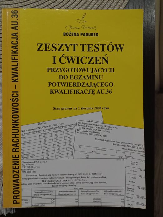 Zeszyt testów i ćwiczeń - Prowadzenie Rachunkowości