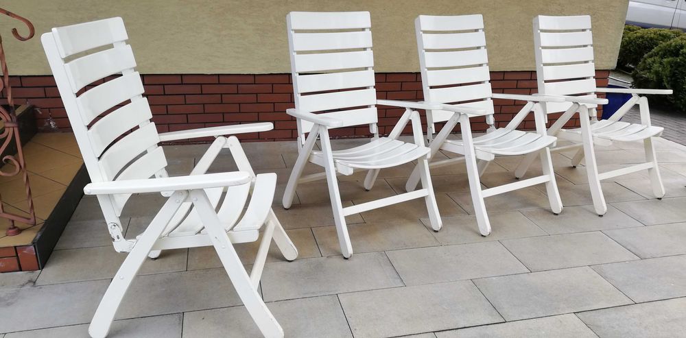 fotel ogrodowy leżak drewniany krzesło komplet meble ogrodowe leżaki