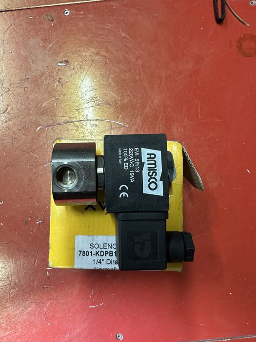 Електромагнітний клапан високого тиску Gevax 7801 нержавіючий dn8 1/4