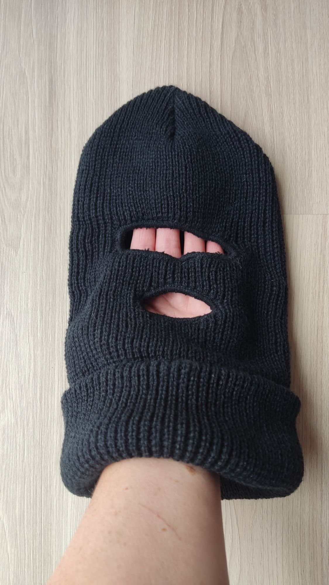 Nowa czarna kominiarka ,czapka męska