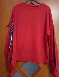 Czerwona damska bluza Cropp rozmiar S