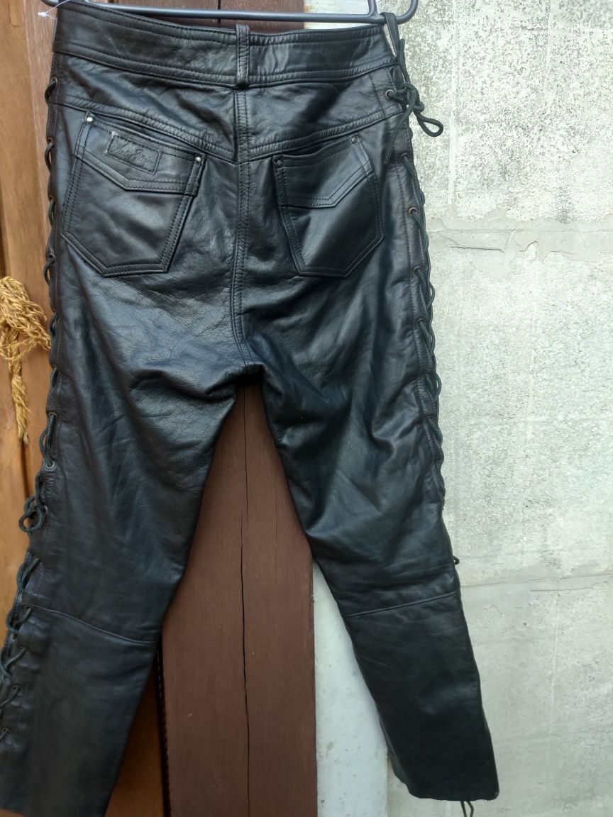 Женские кожаные брюки мотоштаны Германия