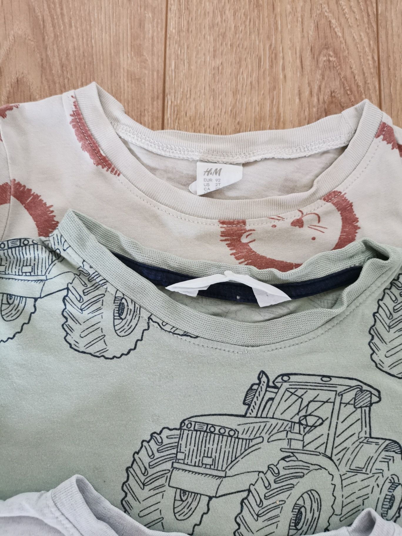 bluzki na krótki rękaw r 92. hm c&a, primark t-shirty