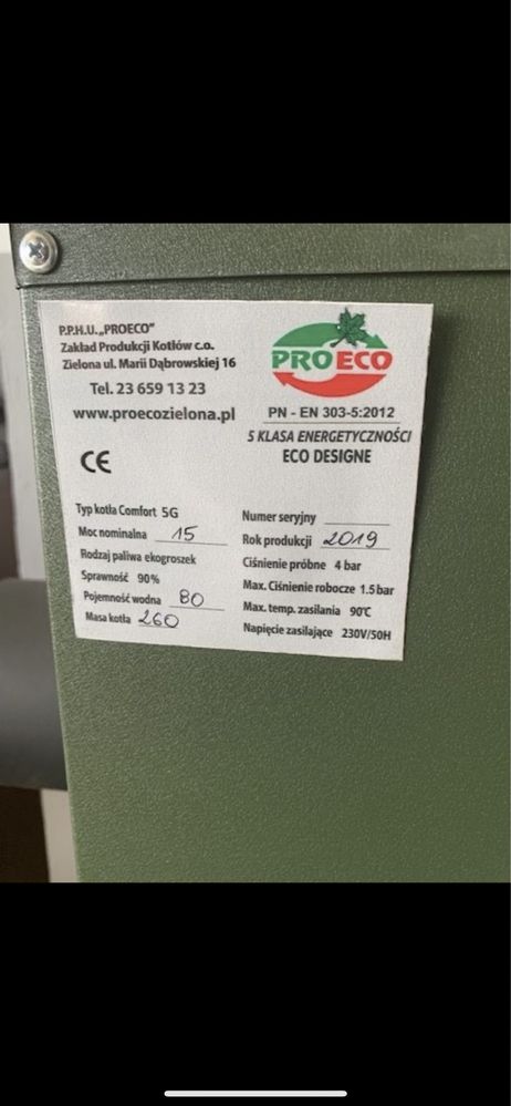 Piec z podajnikiem kocioł ekogroszek pellet drewno Gdańsk montaż