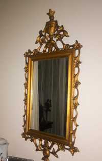 1- Espelho parede dourado
