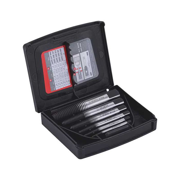 Zestaw wykrętaków do urwanych śrub M3-M24 WURTH 6 el.