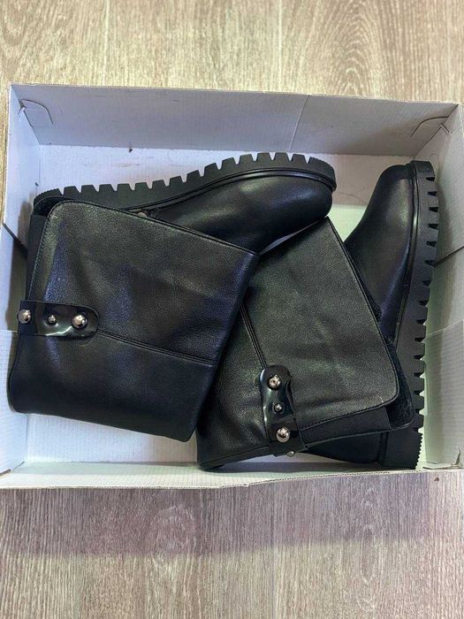 Стильні зимові жіночі черевики з натуральної шкіри