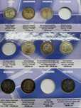 Monety 2 euro od 2004 do 2008 roku 50 monet(Idealny Stan)