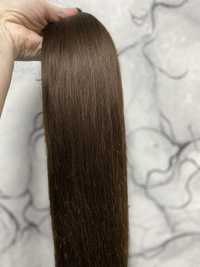 Натуральный волос Славянка Темно русый 60 см 130 грамм 5500