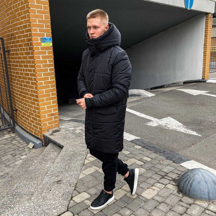 Мужская зимняя длинная парка ASOS long хаки, чоловіча зимова куртка