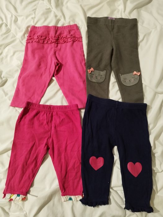 Spodnie leginsy dla dziewczynki rozmiar 9/12m