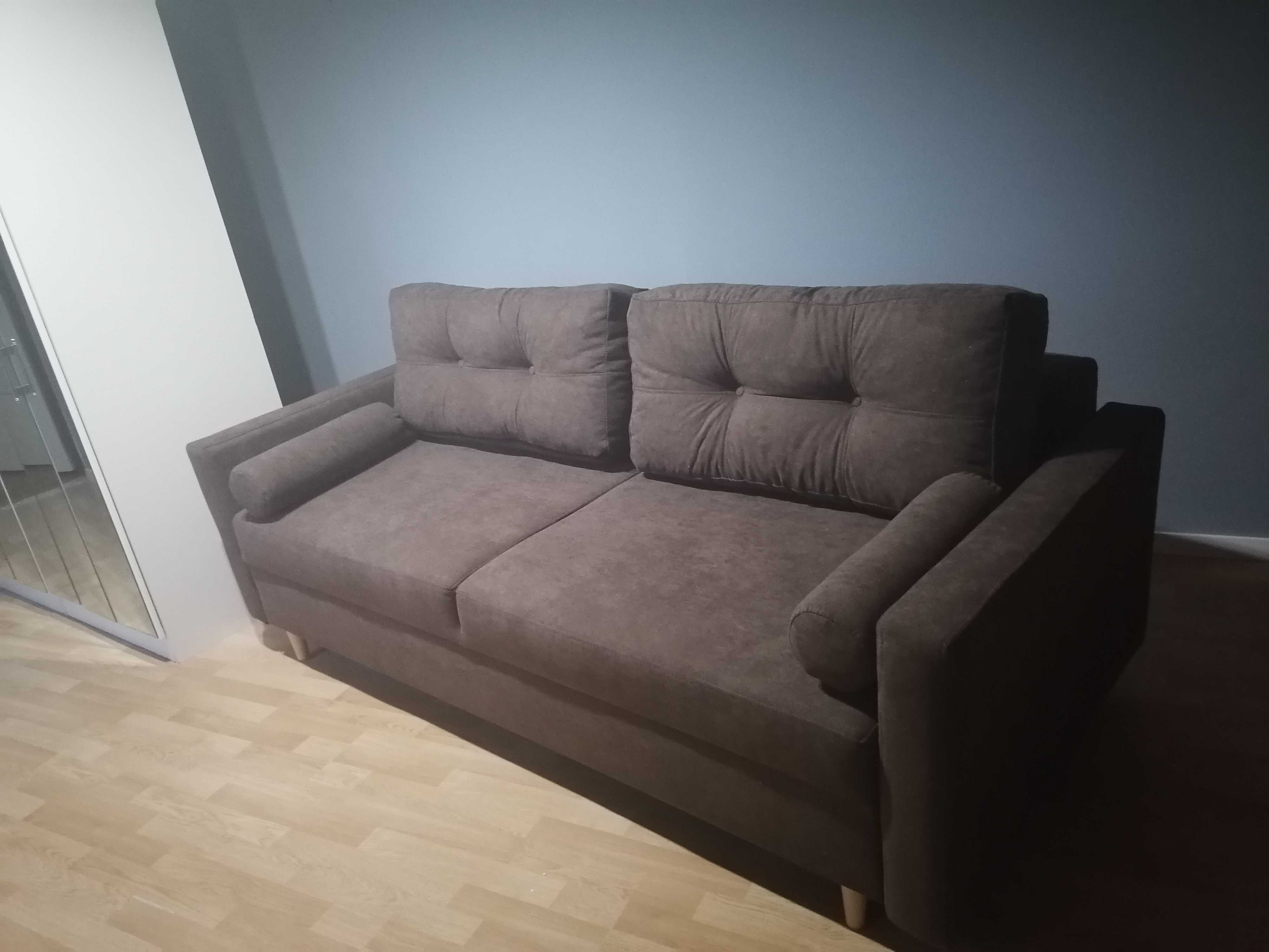 Sofa piękna brązowa