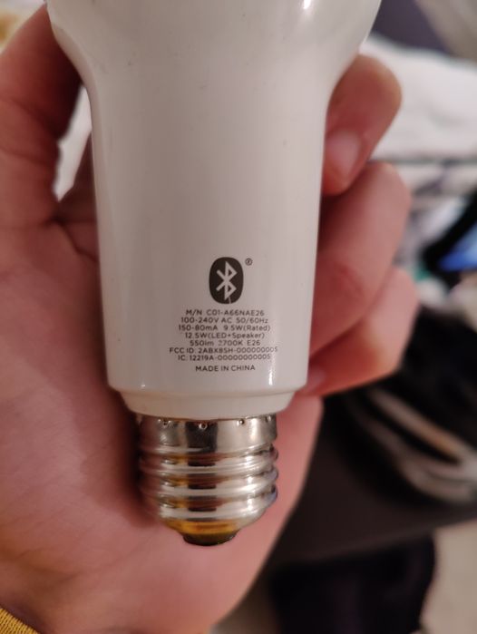 Lampada com altifalante bluetooth