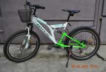 Велосипед подростковый двухподвесный Totem Spirit AMT mountain bike 24