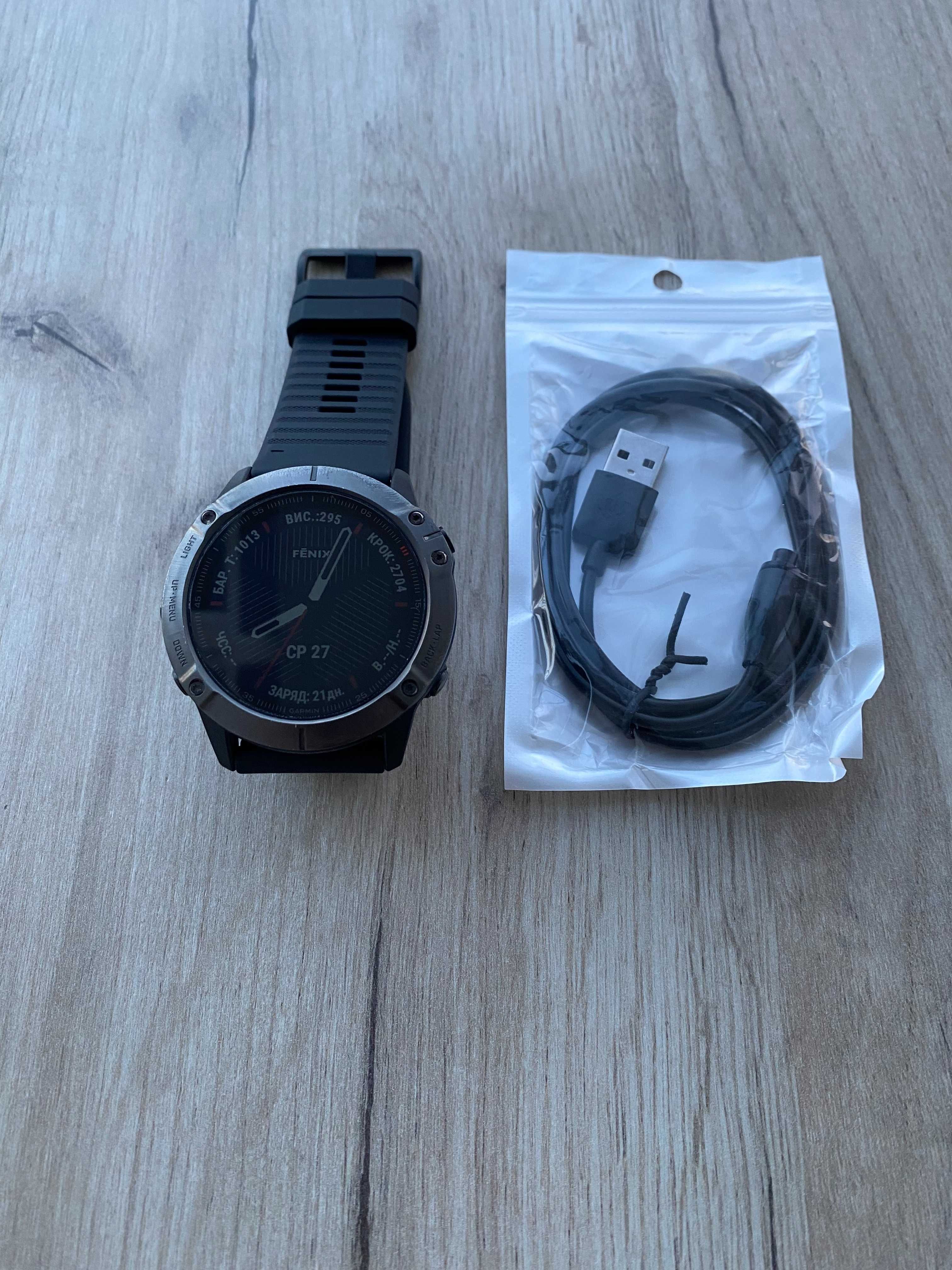 Garmin Fenix 6X Sapphire (Pro) | Карти, музика, Wi-Fi | Не працює GPS