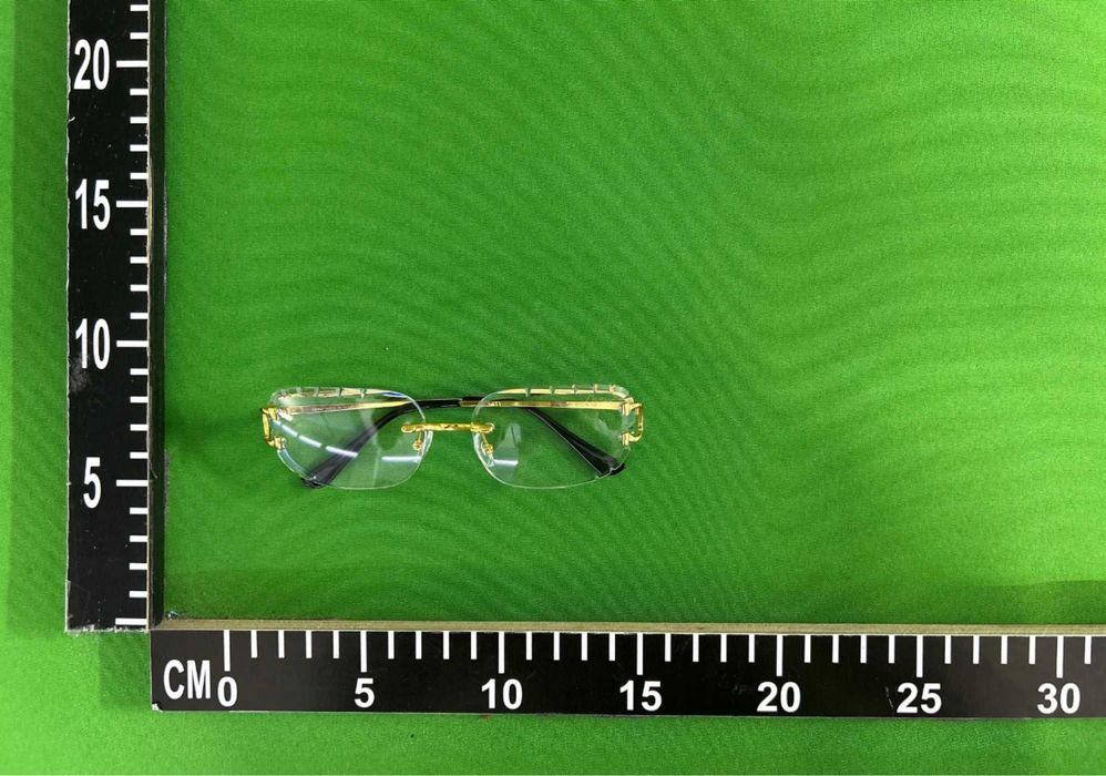 Okulary Cartier Zerówki Złote