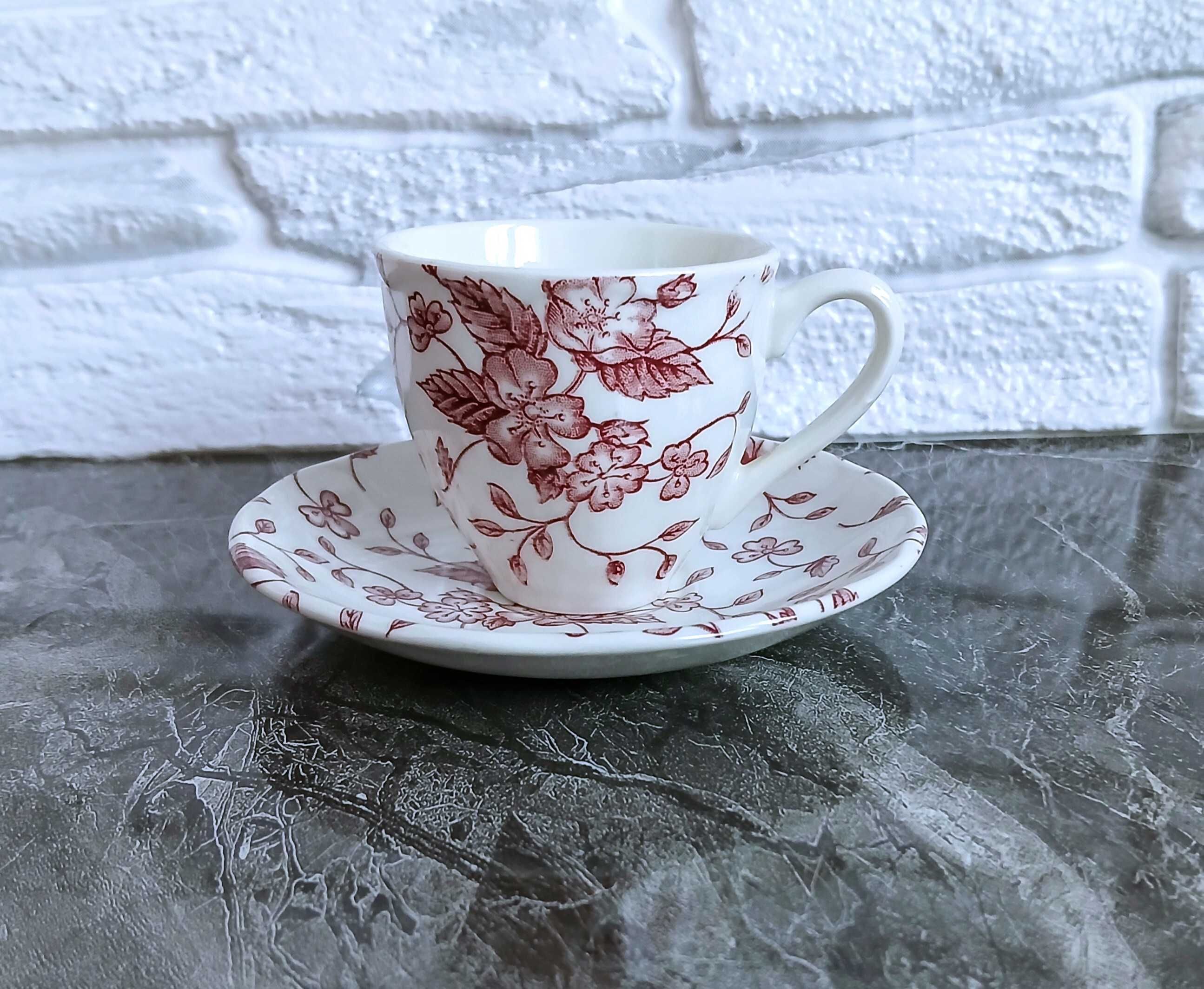 Filiżanka do espresso ze spodkiem, Grindley Staffordshire England