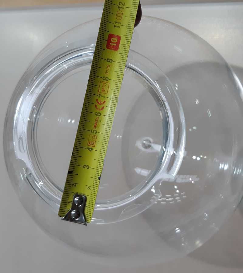 Globo multiusos transparente 20cm diâmetro em plástico (acrílico)