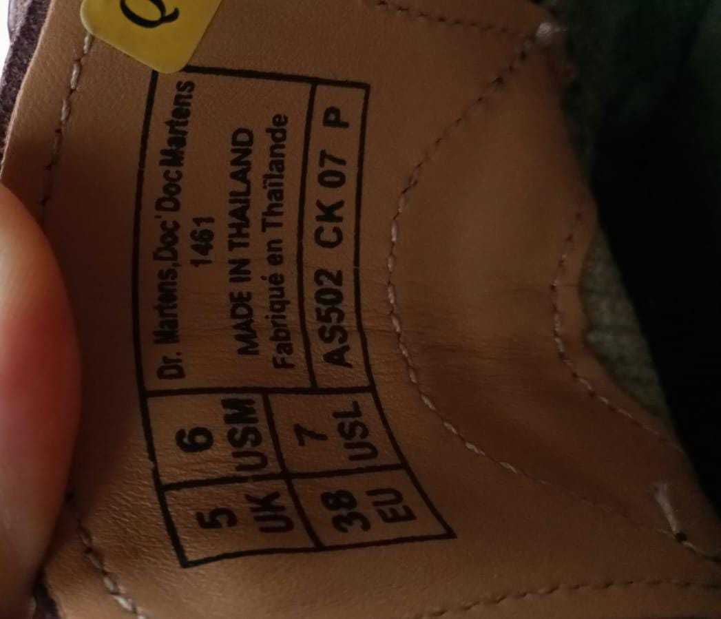 Dr. Martens - 1461 em pele cereja