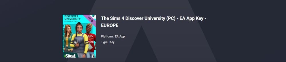 Sims 4 dlc, discover university