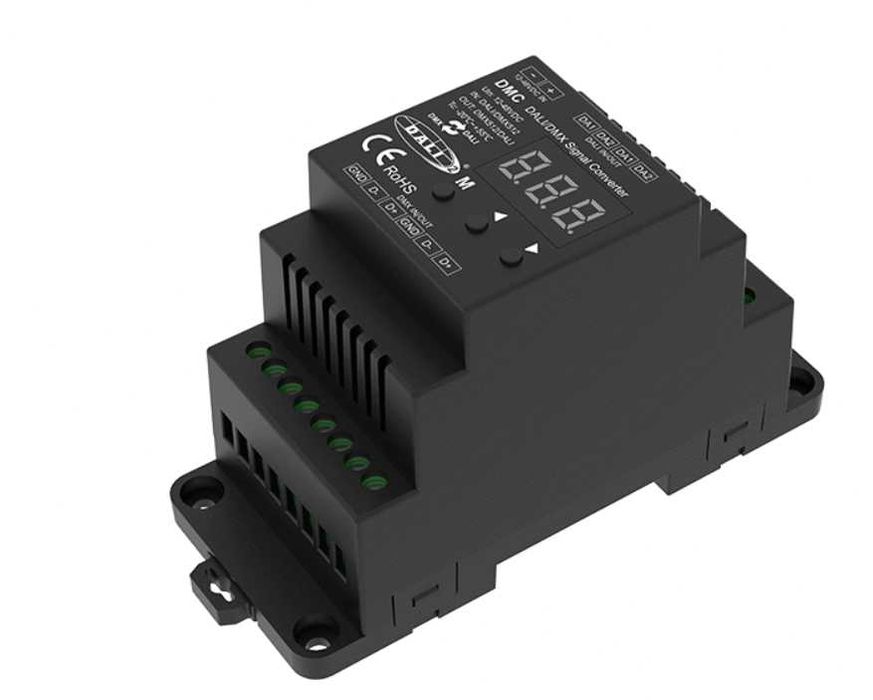 12-48VDC DALI / DMX512 Signal Converter DMC czarny