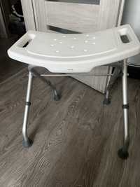 Taboret prysznicowy aluminiowy skladany - krzeselko pod prysznic