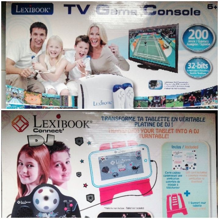 Lexibook DJ e Lexibook consola de jogos.