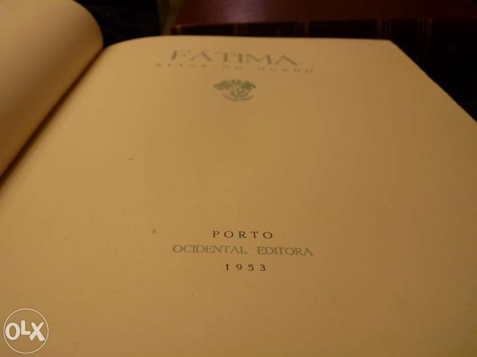 Livros 2 volumes "Fátima altar do mundo" 1953 (Baixa de Preço)