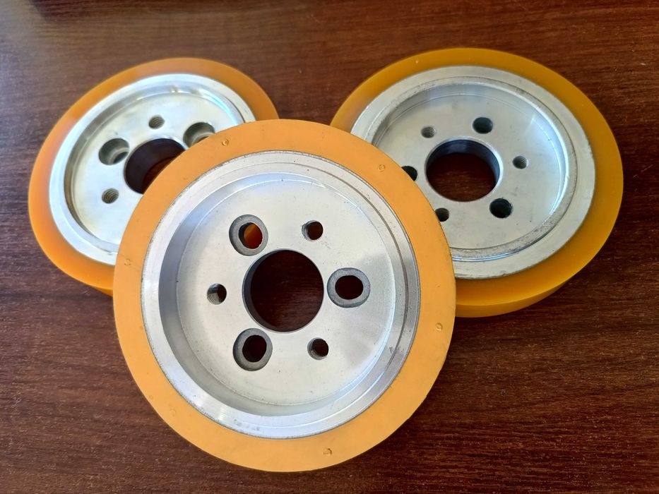 Rolka koło posuwu gumowa 140x27/35 do strugarki czterostronnej Weinig