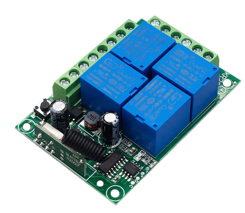 Przekaźnik bezprzewodowy 4CH 230V RF sterowany radiowo pilotem