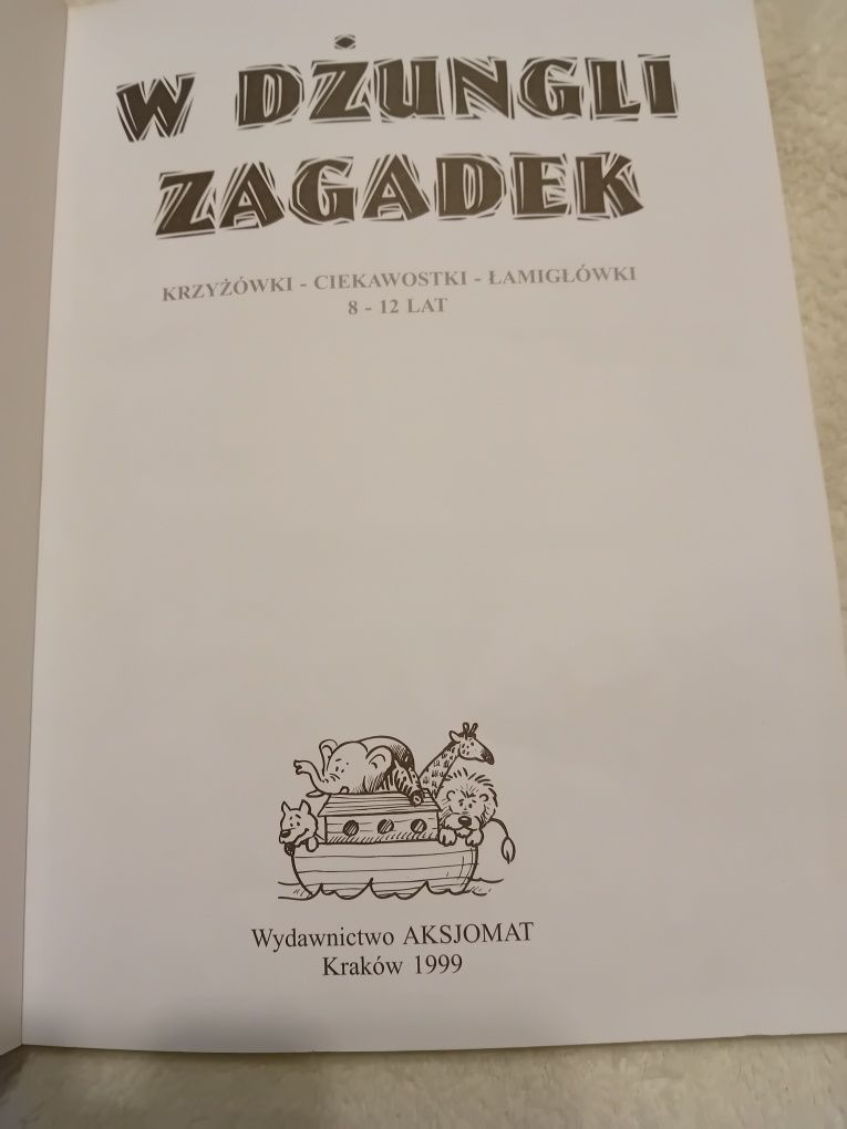 W dżungli zagadek- krzyżówki, łamigłówki i zagadki.