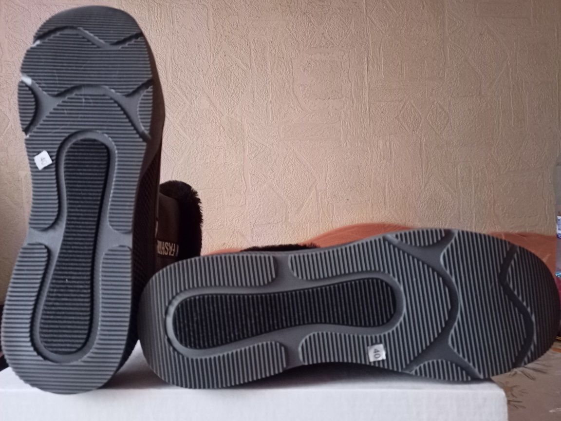 Сапоги зимние кожа , р .41