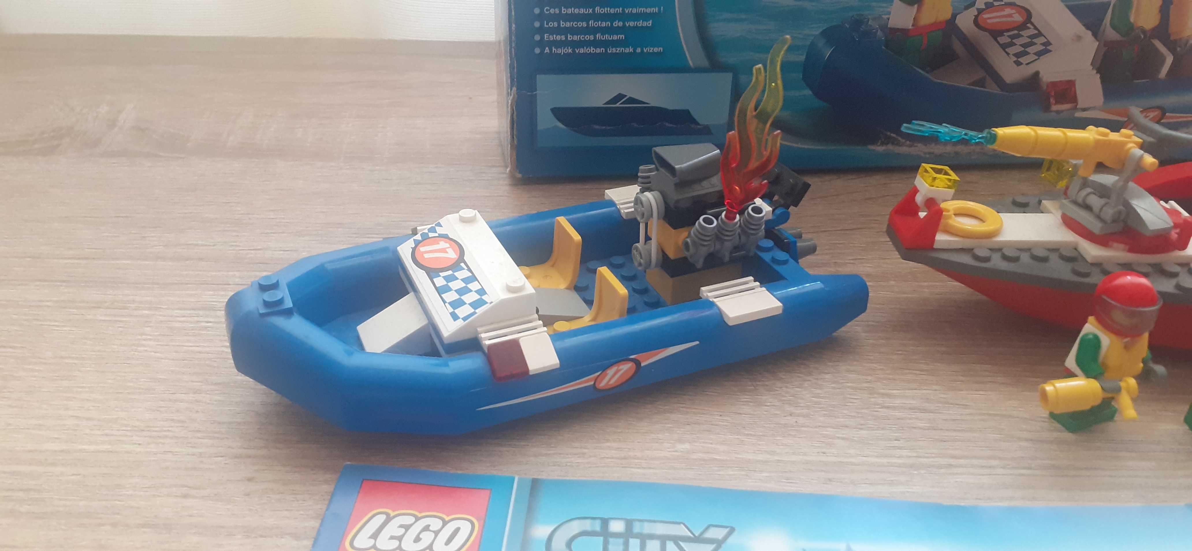 Lego 60005 Łódź strażacka oraz sportowy ponton