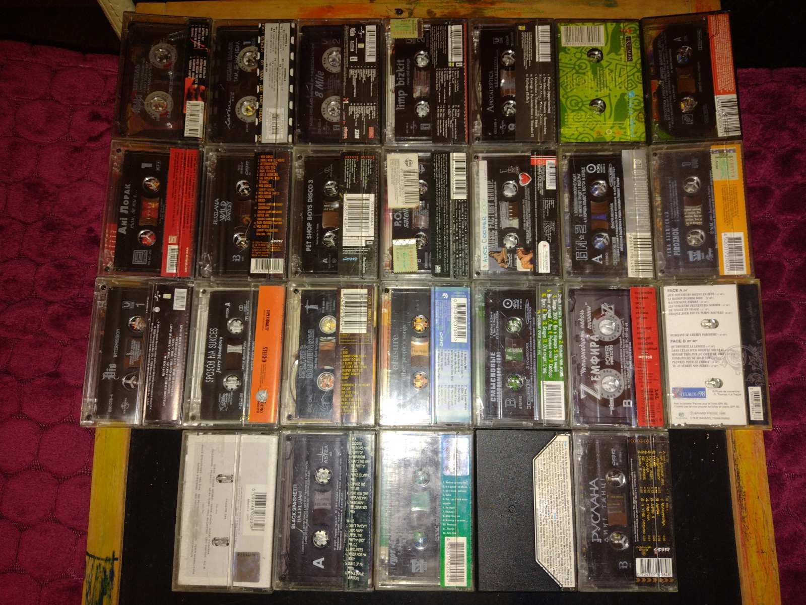 Продам коллекцию аудиокассет с разной музыкой