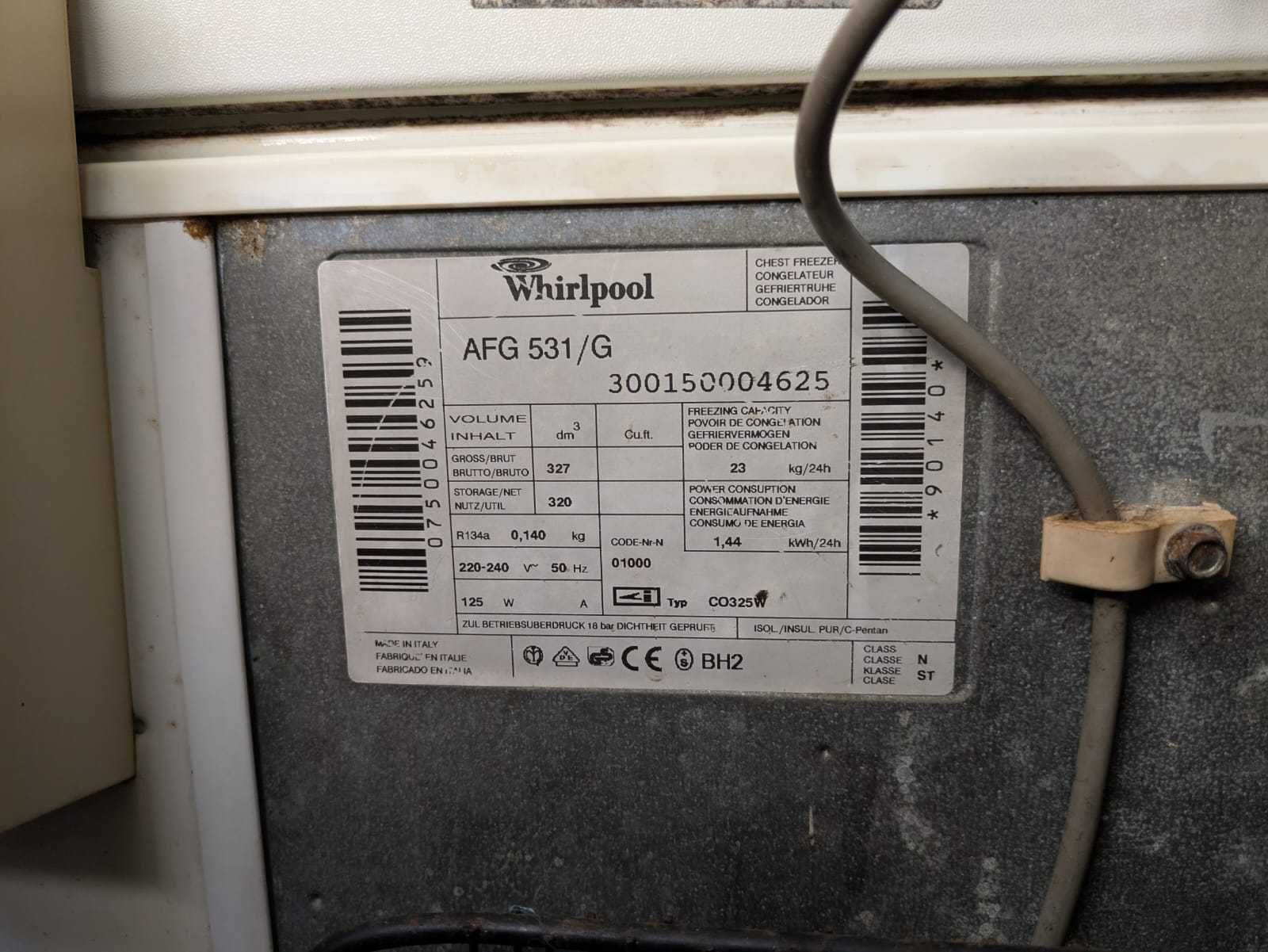 Arca Horizontal Whirlpool AFG 531/G – 327L