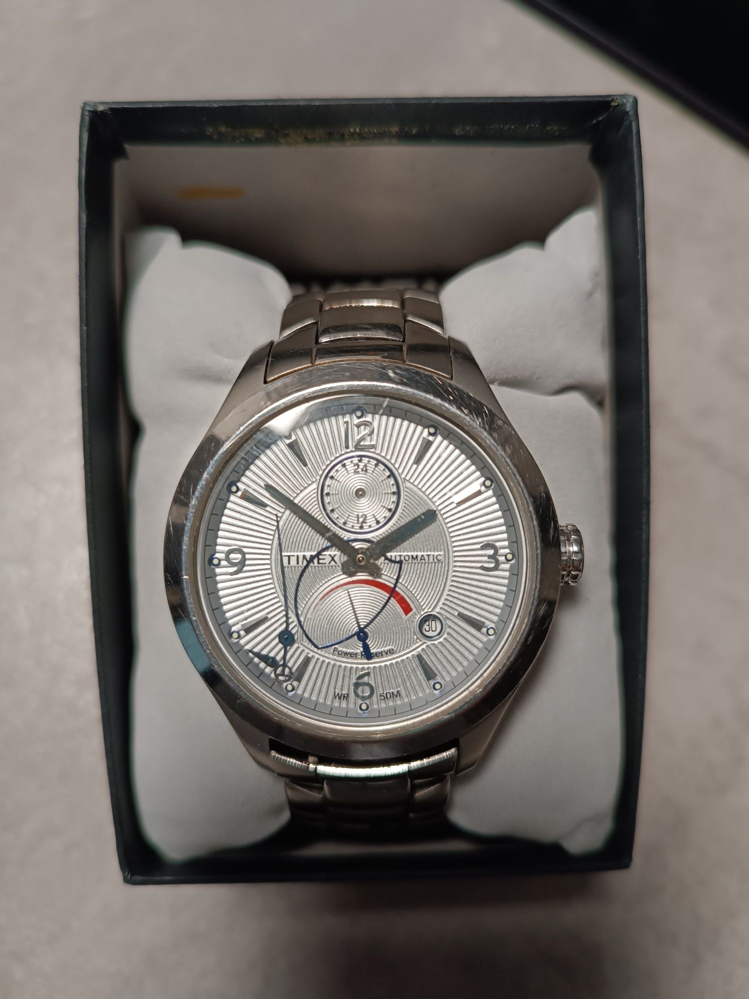 Zegarek męski Timex automatyczny uszkodzone wskazówki