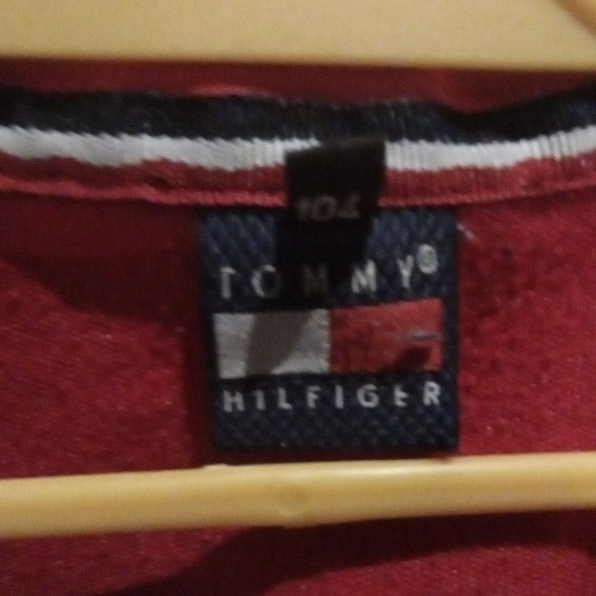 Dres Tommy Hilfiger 104 czerwony, oryginalny