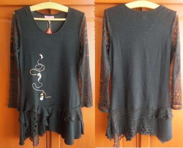 Sukienka asymetryczna Vintage Gothic Boho Vamp Punk Emo 38 Joe Browns