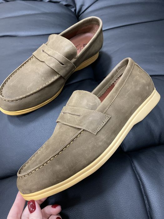 Лофери чоловічі хакі шкіряні 42 та 43р