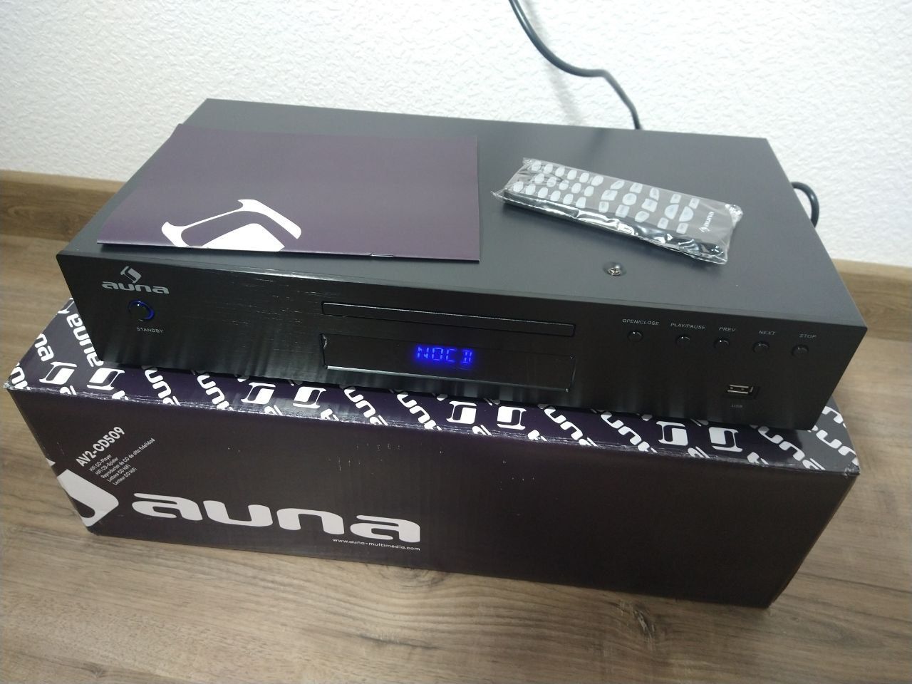 Програвач Auna AV2-CD509 MP3-CD-плеєр USB Гарантія! 10005063 З Німечч.