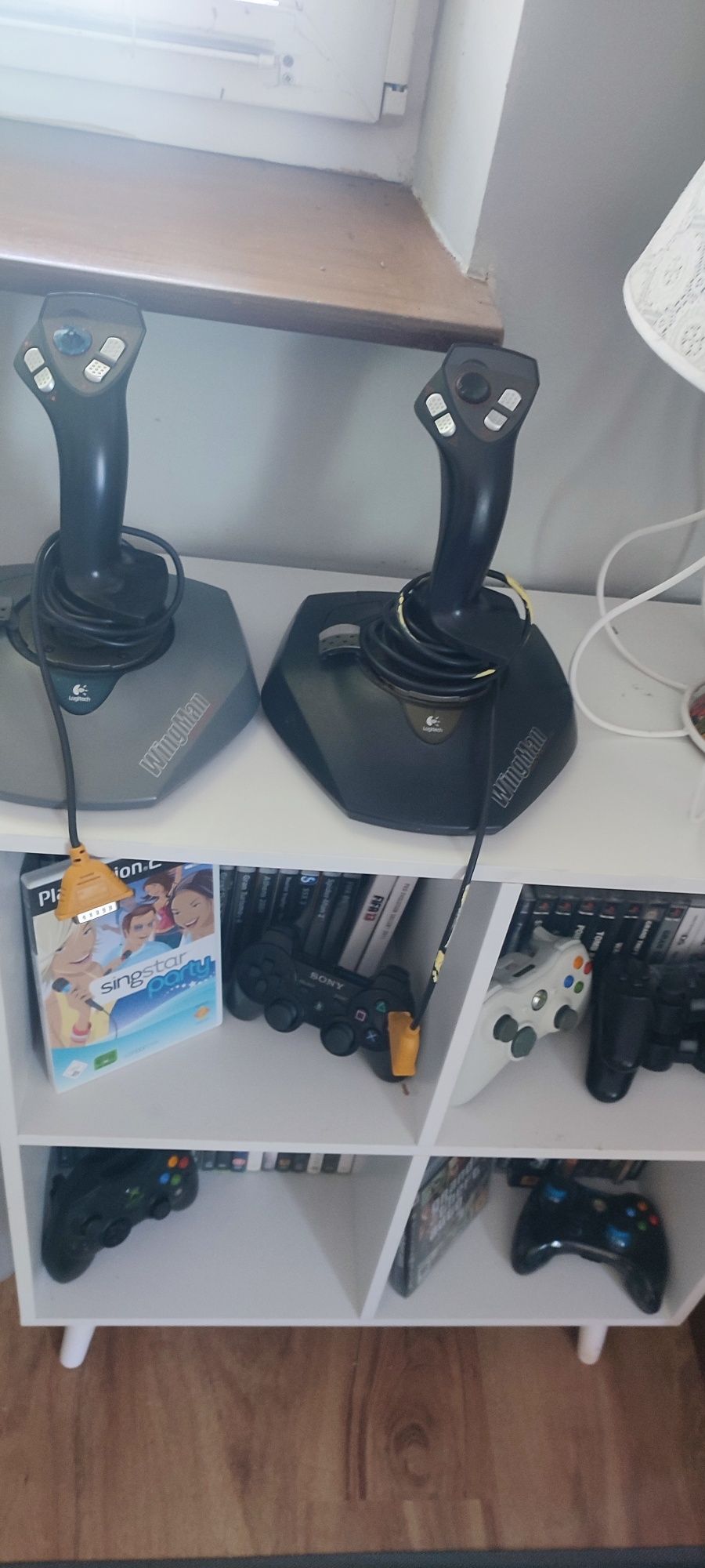 Zestaw 2 joysticków Logitech Wingman, retro sprzęt