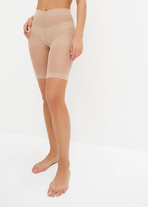 B.P.C reformy zapobiegające ocieraniu 40DEN beżowe w kropeczki ^40/42