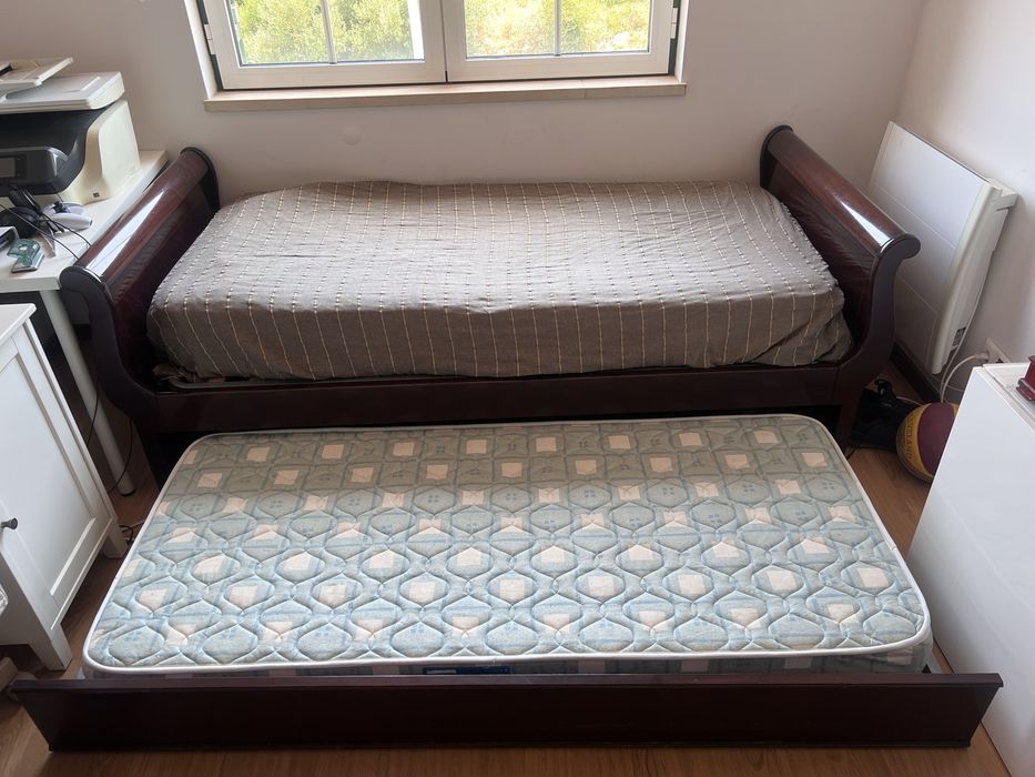 Cama Solteiro, com cama extra em baixo