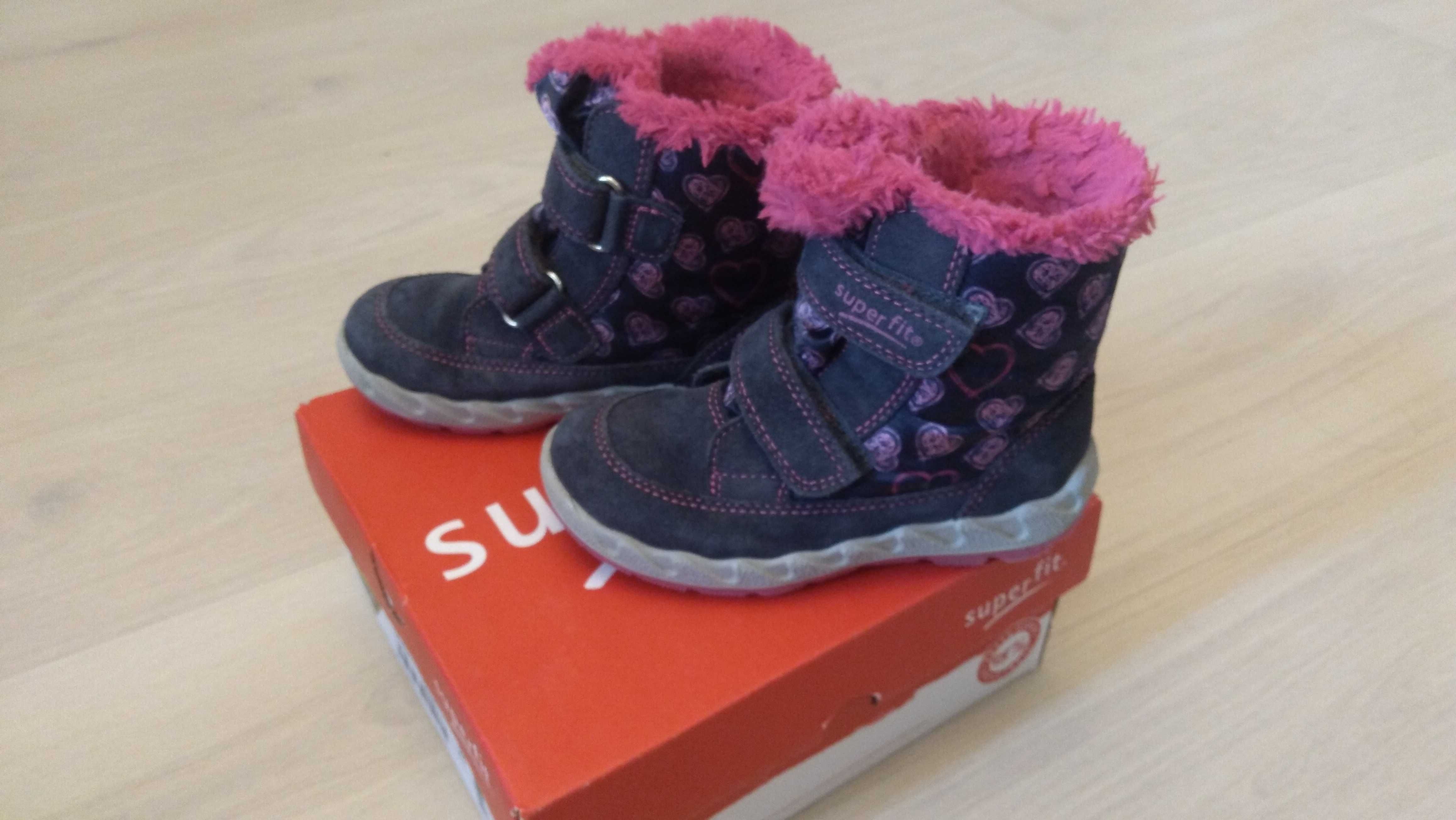 Buty kozaki śniegowce na zimę Superfit r. 26