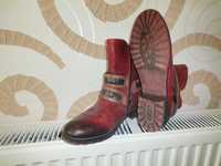 кожаные ботинки женские р.39