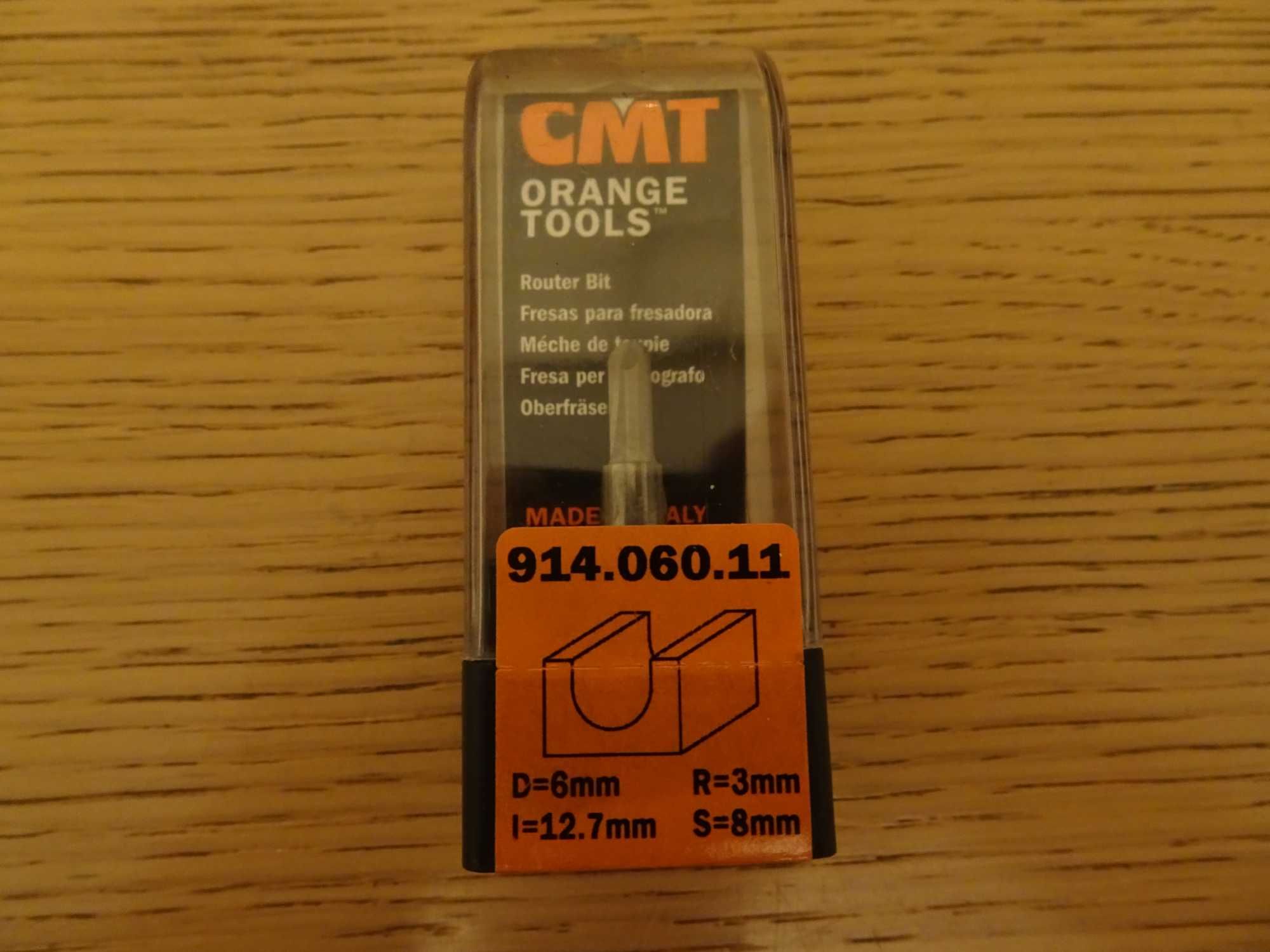 CMT Frez do korytek i czasz fi 6x50,8 mm S8 R3 Z2 RH 914.060.11