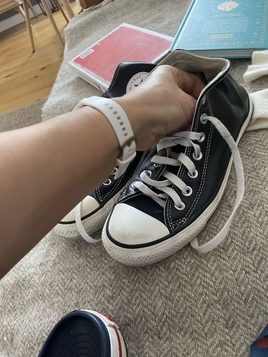 Convers czarne wysokie 40