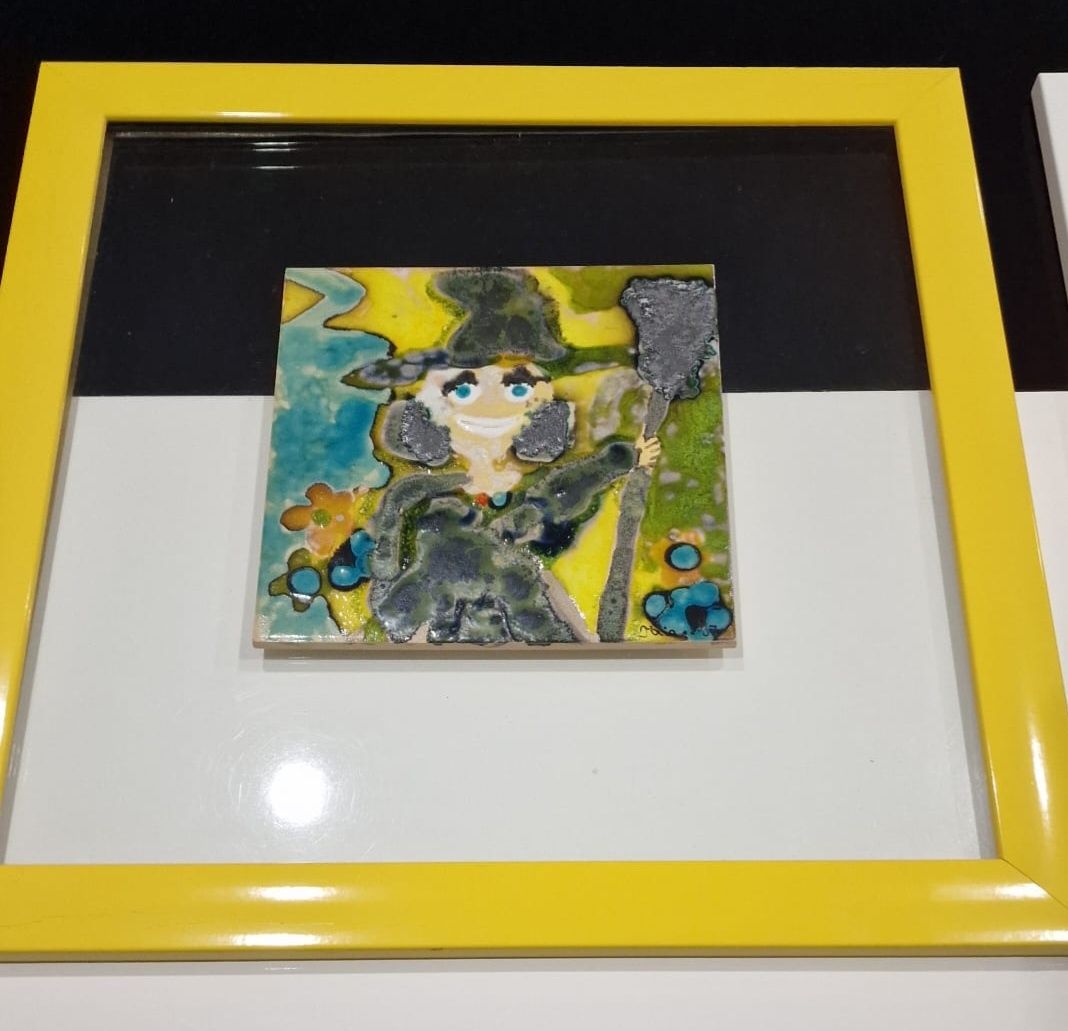 Quadros pintados à mão (47×47 cm)