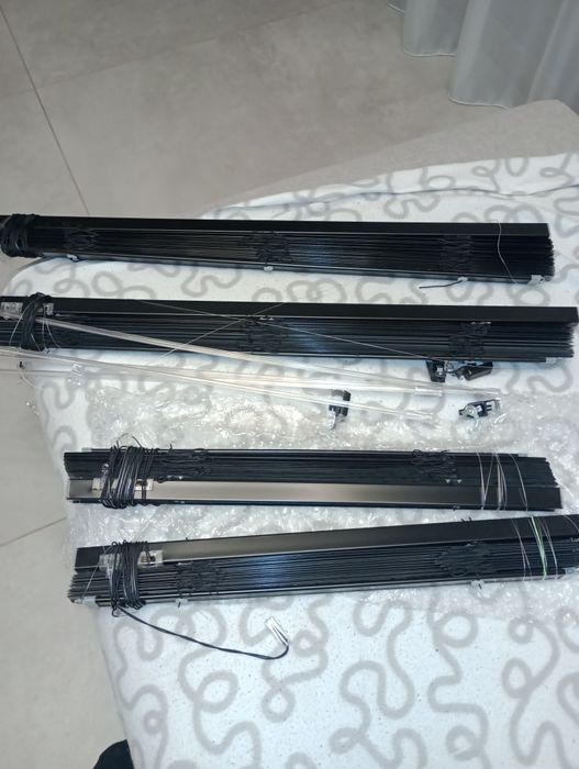 Żaluzje aluminiowe czarne z demontażu