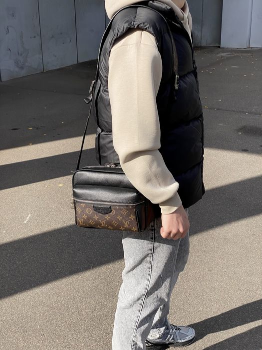 Мужская сумка Louis Vuitton чоловіча сумка бананка барсетка месенджер